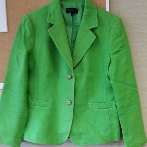 Talbots Apple Green Twill Blazer